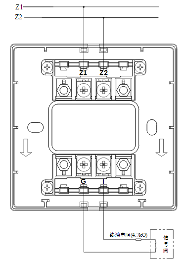西藏海灣消防GST-LD-8300B輸入模塊常閉無源觸點接線圖